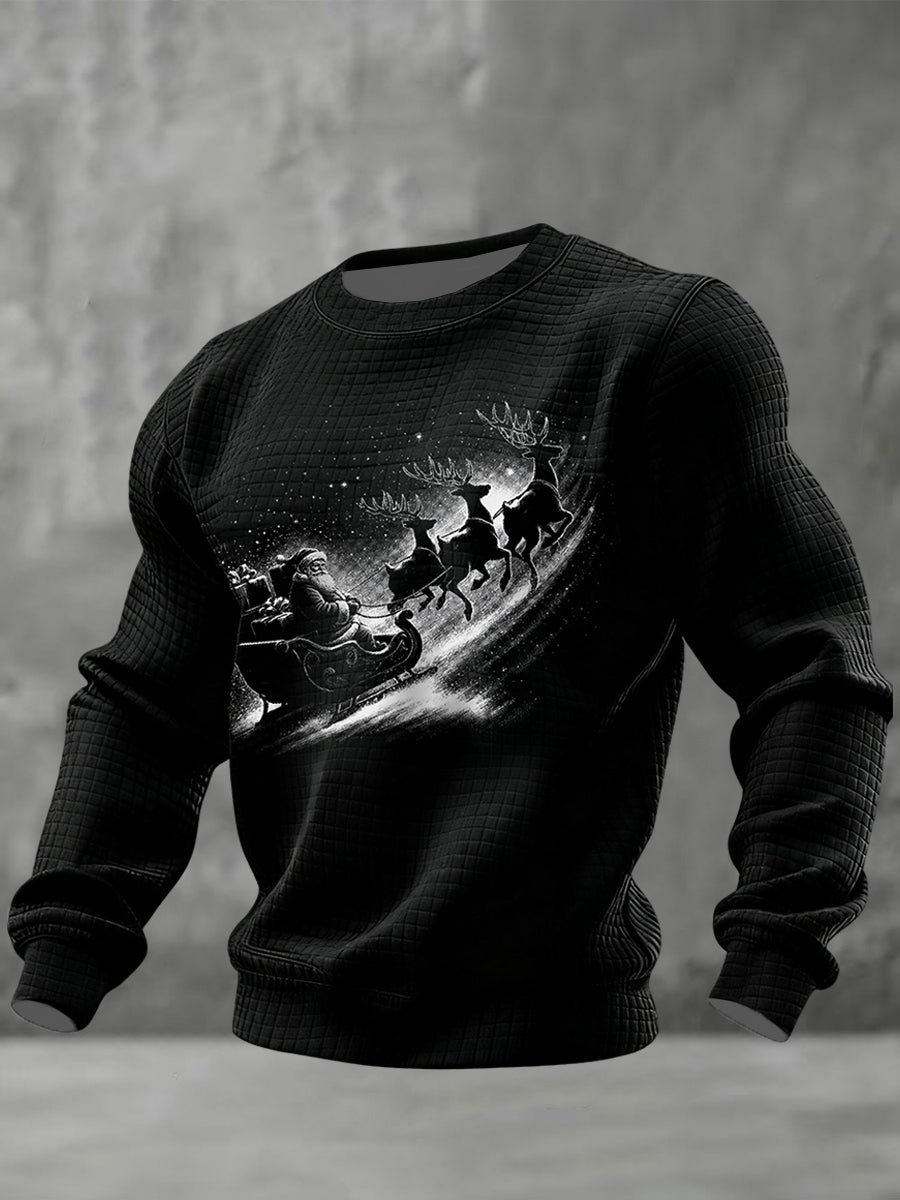 Herren Retro Weihnachten Vintage Top