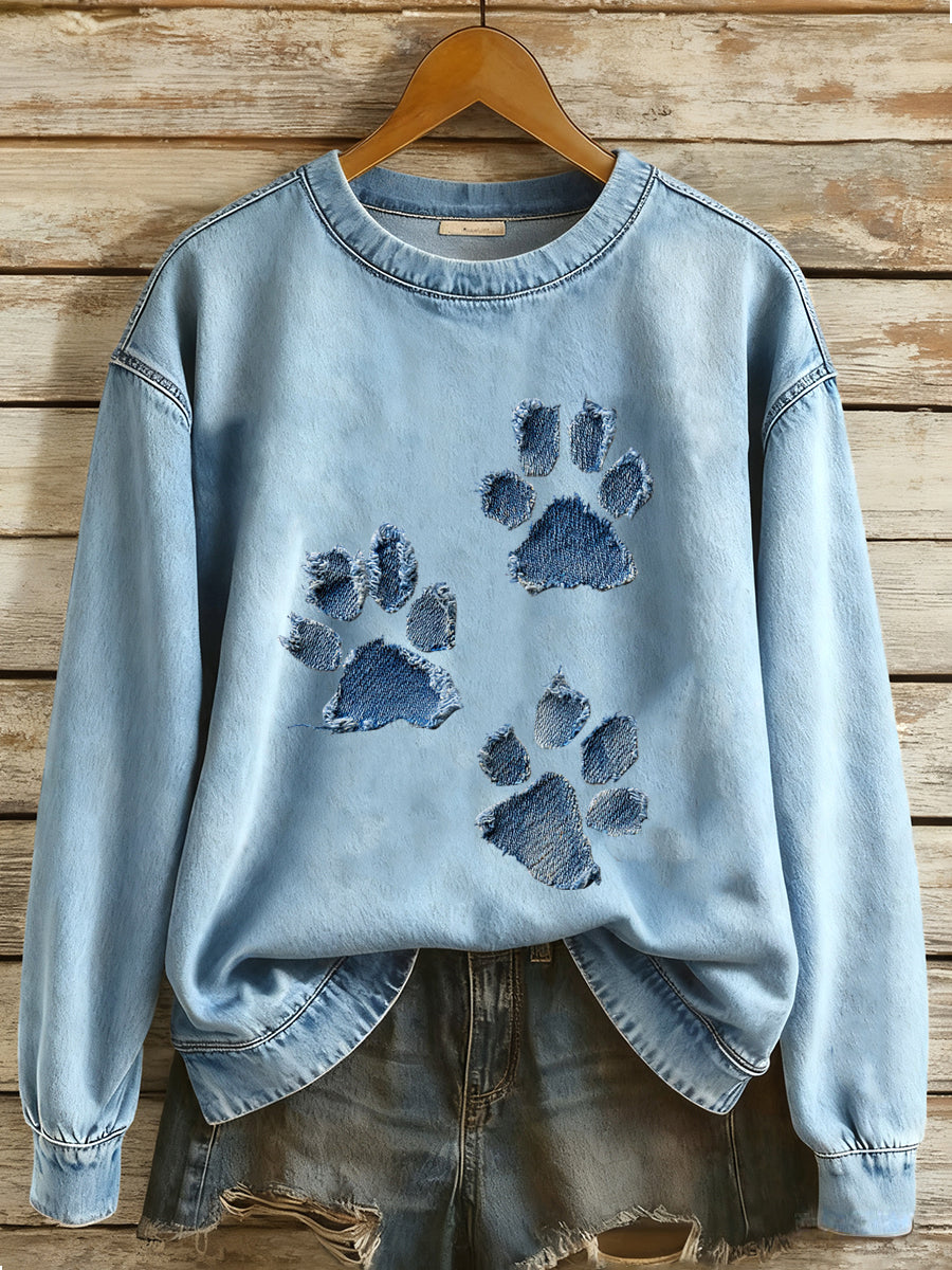 Women's Dog Paw Sweatshirt