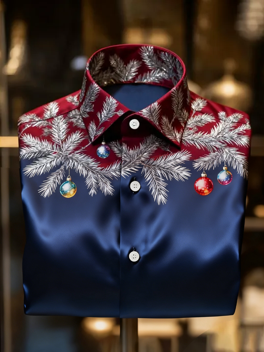 Herren Retro Weihnachts druck Shirt