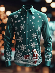 Herren Retro Weihnachts druck Shirt