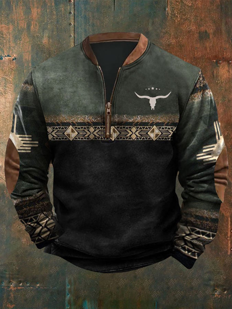 Herren Sweatshirt im westlichen Stil