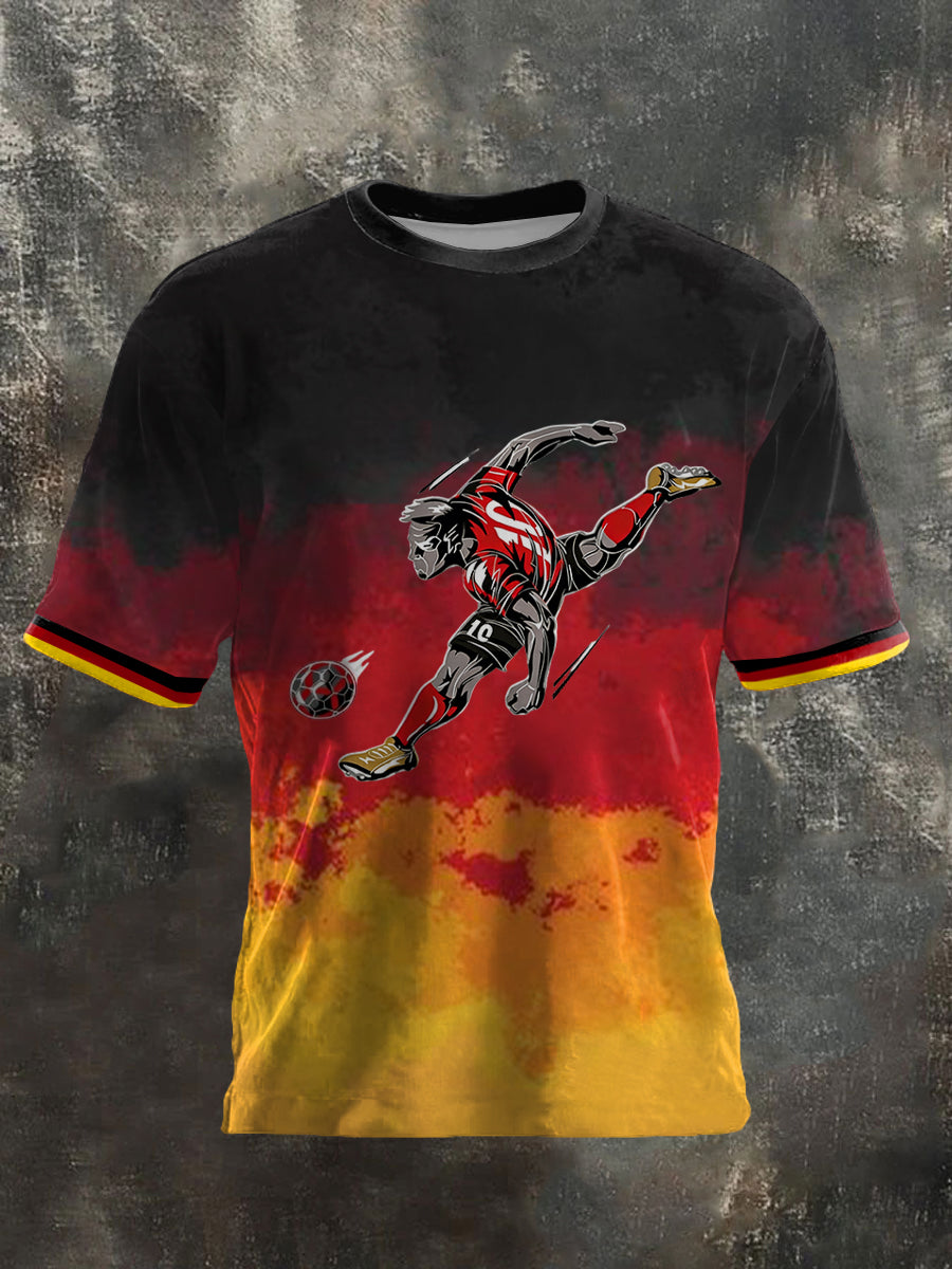 Bedrucktes T-Shirt der Männer der deutschen Weltmeister schaft 2026