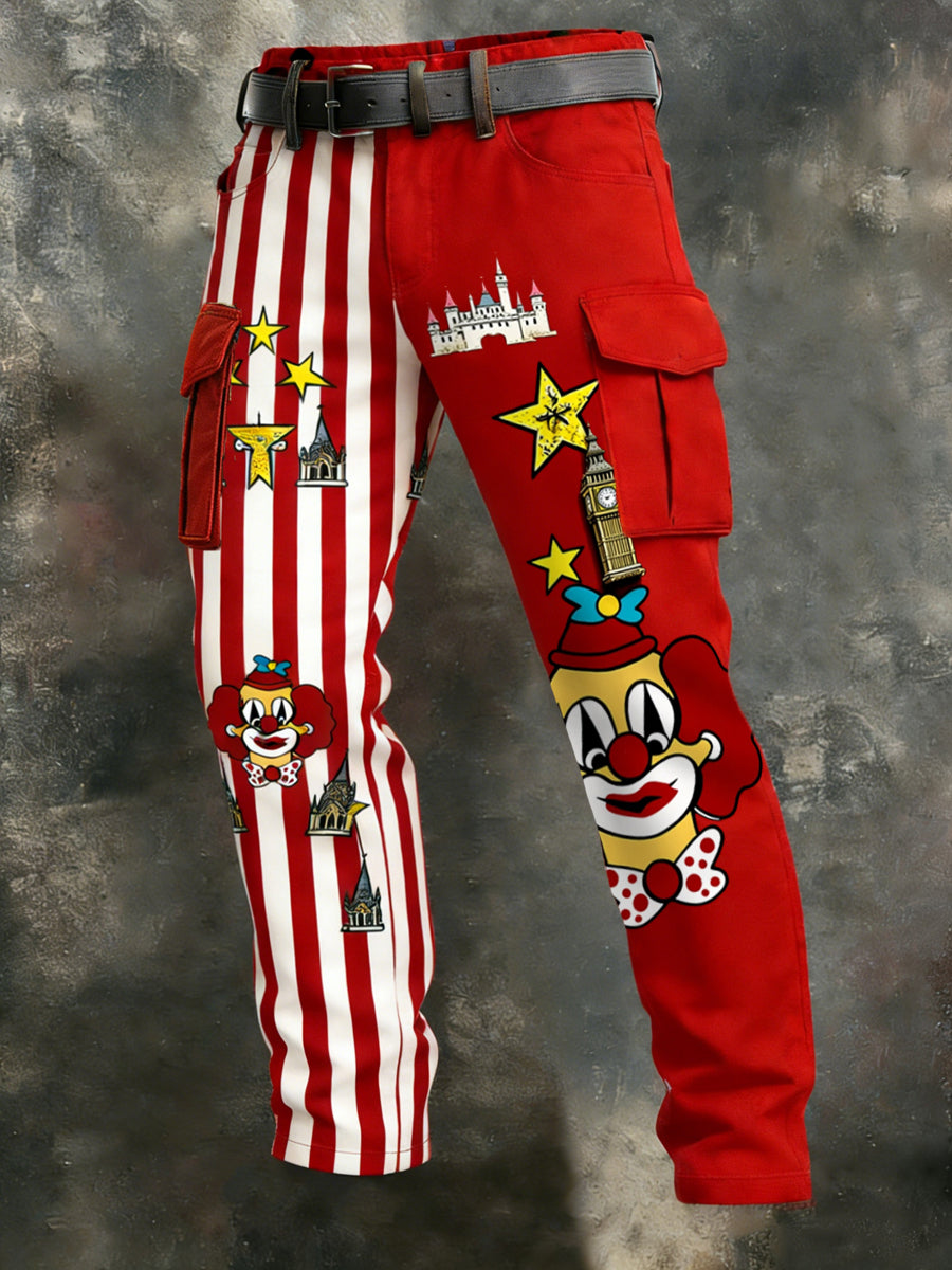 Cologne Carnival Clown Print Freizeit hosen für Herren