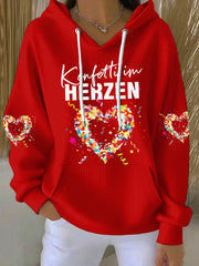 Damen Kölner Karneval Print Hoodie