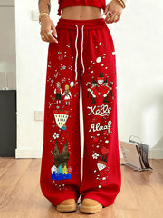 Damen Kölner Karnevals Bedruckte bequeme Hose