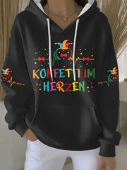 Frauen Deutschland Köln Karneval Print Casual Hoodie