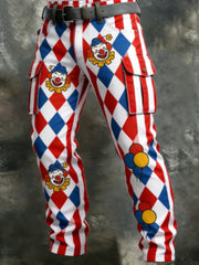 Herren Kölner Karneval Retro Business Style Freizeit hose