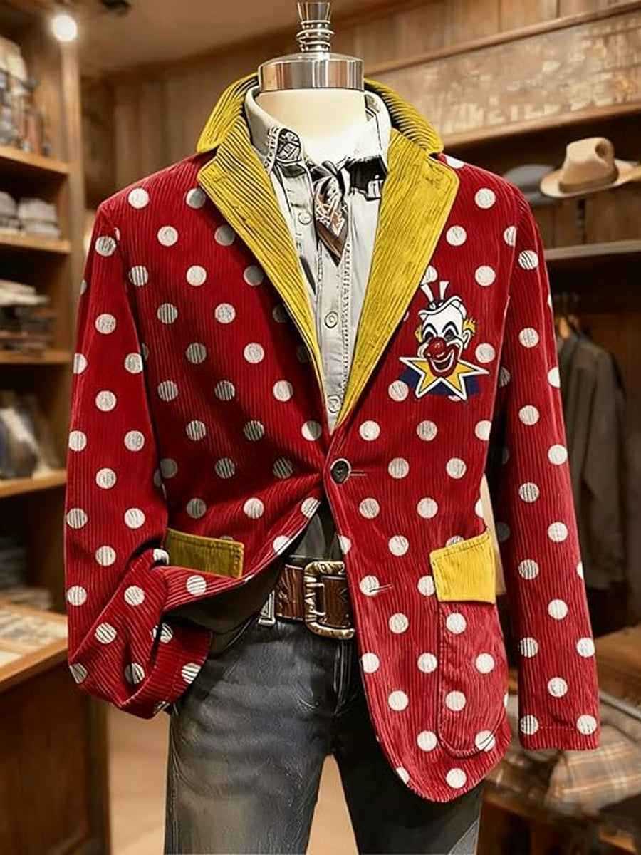 Herren Cologne Carnival Print Casual Anzüge