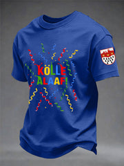 Herren Kölle Alaaf Print Casual T-Shirt