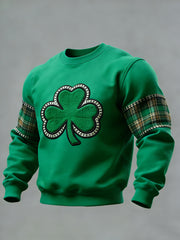 Men's St. Patrick's Day Shamrock Print Casual Sweatshirt