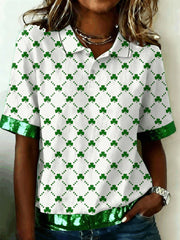 Women's St. Patrick's Day Printed Shirt