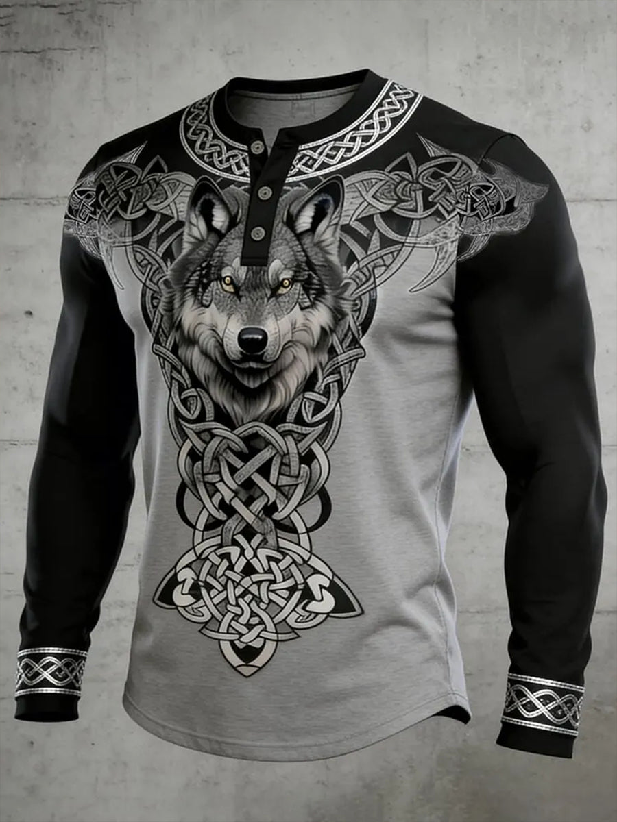 Herren Viking Lang ärmel iges T-Shirt
