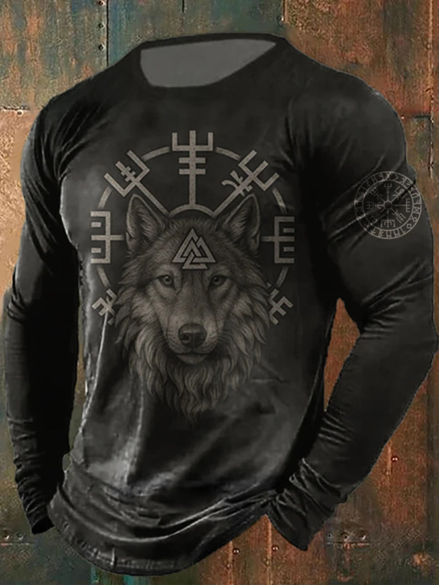 Herren Viking Lang ärmel iges T-Shirt