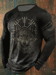 Herren Viking Lang ärmel iges T-Shirt