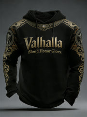 Herren Viking-Stil Val halla Waffel Hoodie