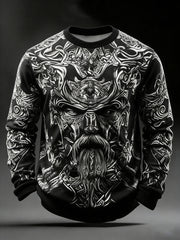 Herren-Viking-Sweatshirt mit Druck