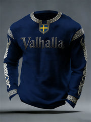 Herrens svenska Viking-stil Valhalla Våffle Topp