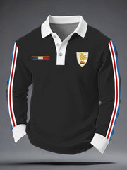 Chemise à manches longues de rugby pour hommes, France