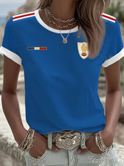 T-shirt à manches courtes France Rugby pour femmes