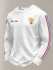 T-shirt à manches longues France Rugby Waffle Homme