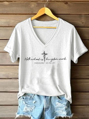 Damen-T-Shirt mit dem Aufdruck „Muttersein ist Königreichsarbeit“ im Casual-Stil