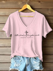 Damen-T-Shirt mit dem Aufdruck „Muttersein ist Königreichsarbeit“ im Casual-Stil