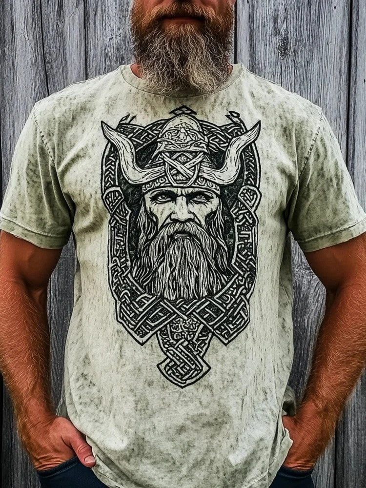Bedrucktes T-Shirt für Herren Viking