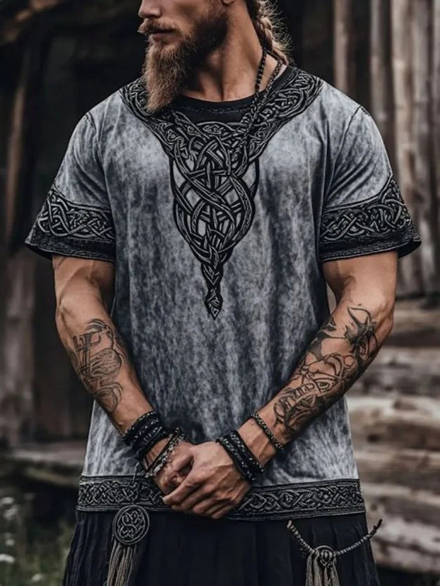 Bedrucktes T-Shirt für Herren Viking