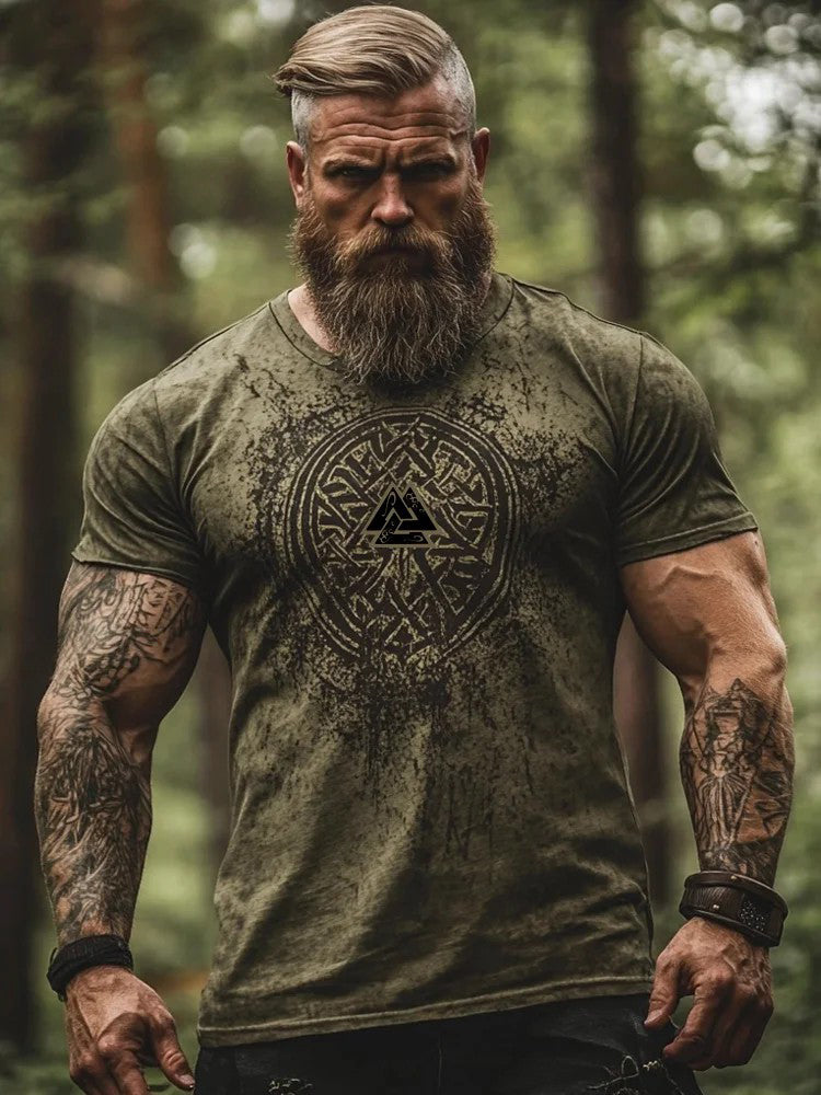 Bedrucktes T-Shirt für Herren Viking
