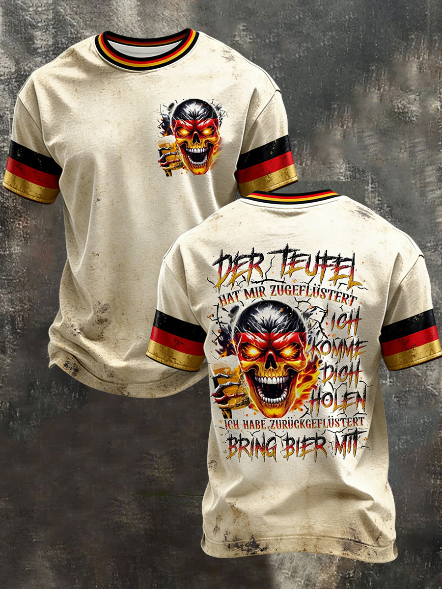 Herren-Bierliebhaber-T-Shirt mit kurzen Ärmeln
