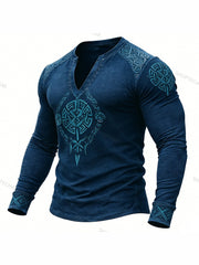 Herren-Viking-T-Shirt mit langen Ärmeln