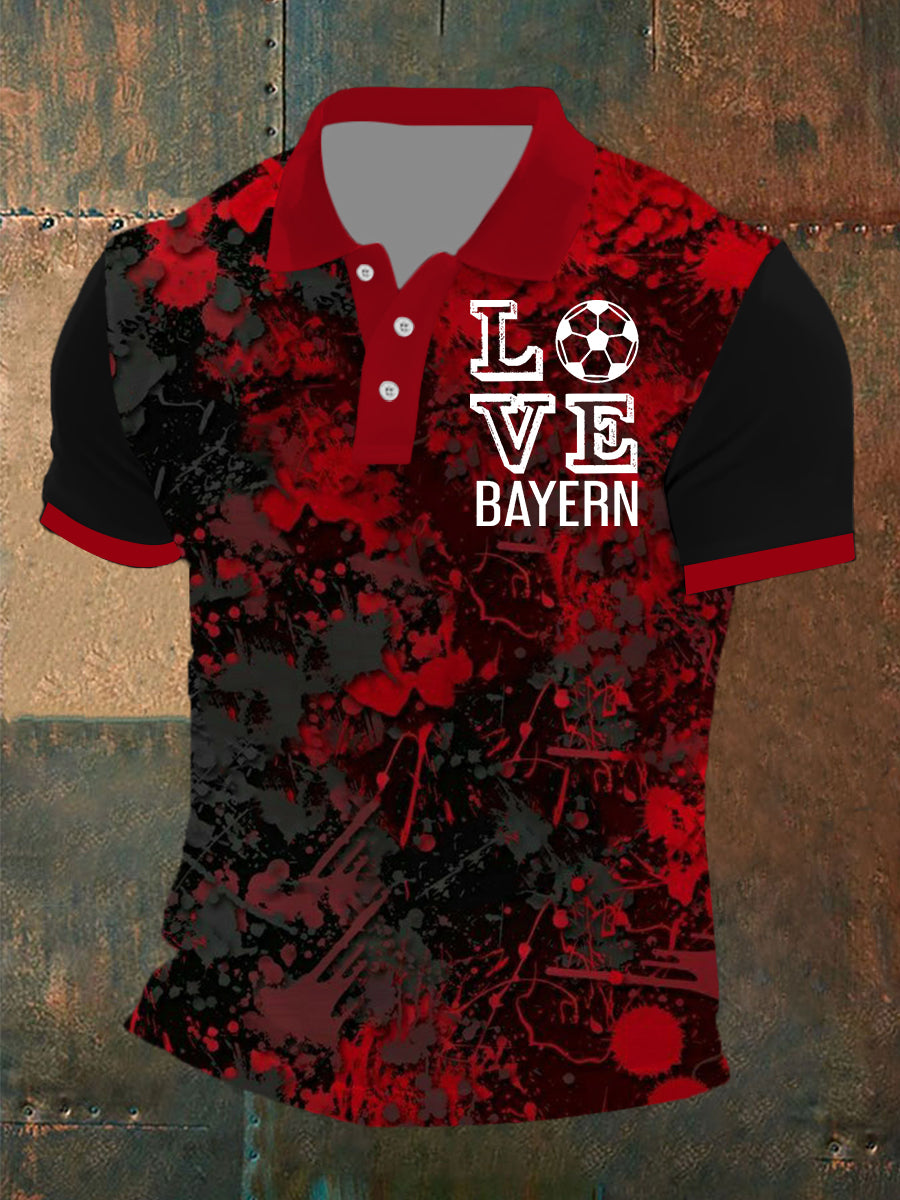 Herren-Liebe Bayern München T-Shirt mit kurzen Ärmeln