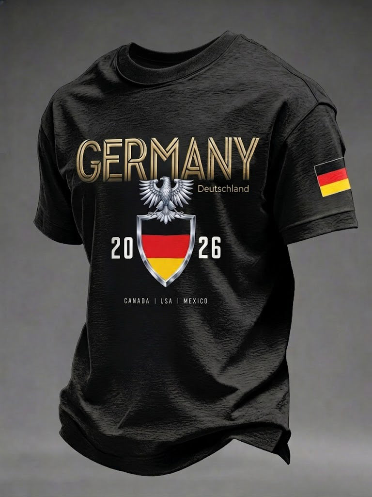 Men's Germany Football Printed T-shirt