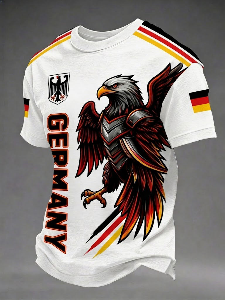 Men's Germany Football Printed T-shirt