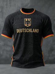 Herren-Fußball-T-Shirt mit Deutschland-Print