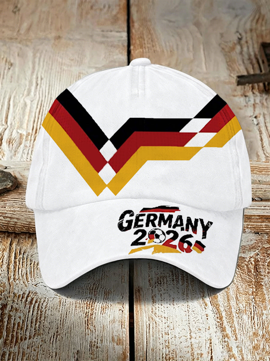 Unisex Deutschland Fußball Fan Print Cap
