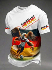 Herren-Fußball-T-Shirt mit Deutschland-Print