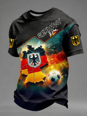 Herren-Fußball-T-Shirt mit Deutschland-Print