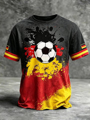 Herren-Fußballfan-T-Shirt mit Deutschland-Print