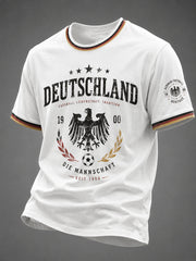 Herren-Fußballfan-T-Shirt mit 2026-Print, lässig