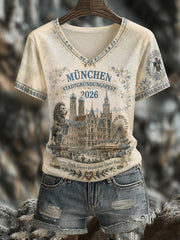 Damen-T-Shirt mit Stadtgründungsfest-Print