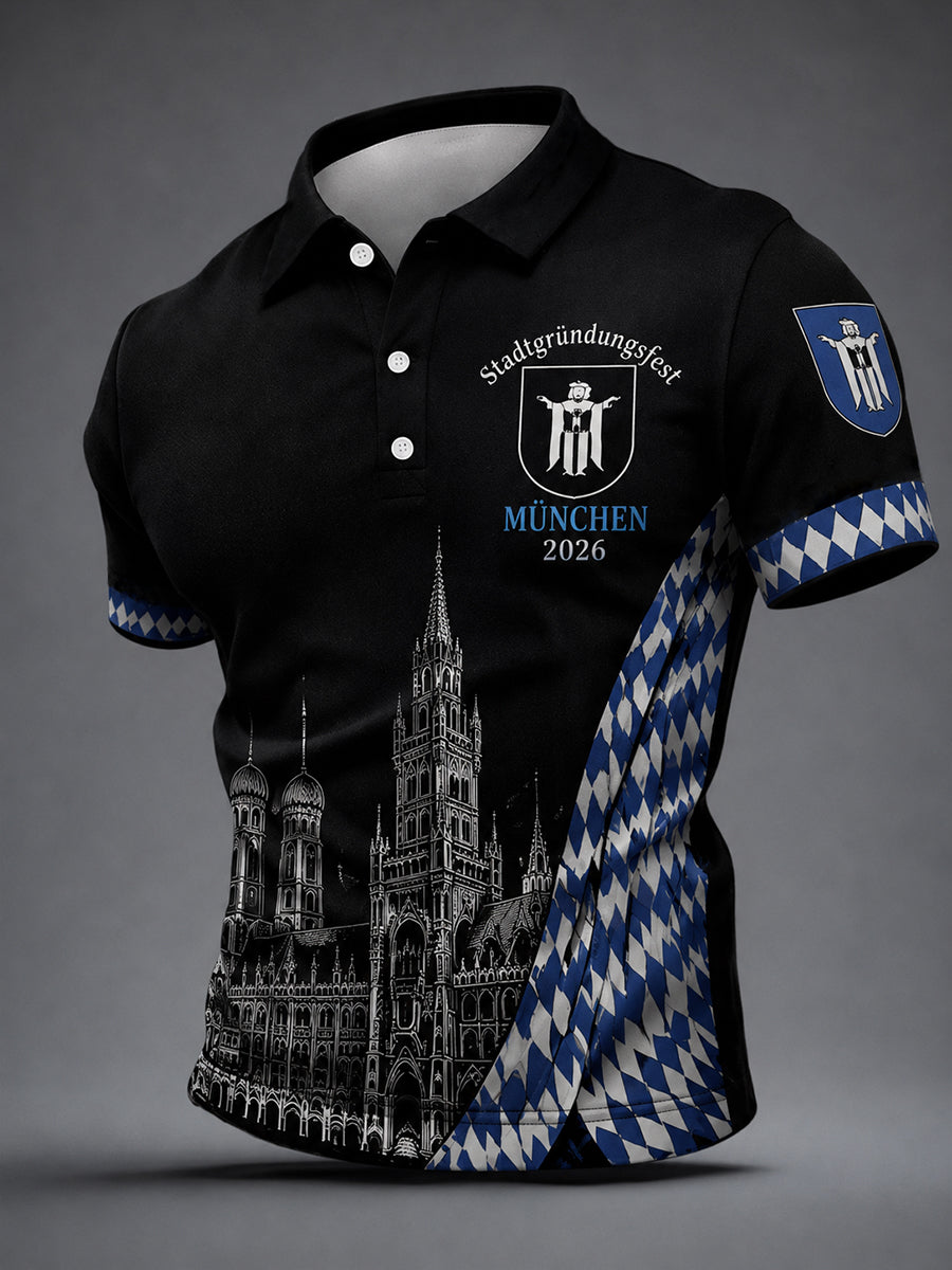 Herren-T-Shirt mit Aufdruck zum Münchner Stadtgründungsfest 2026