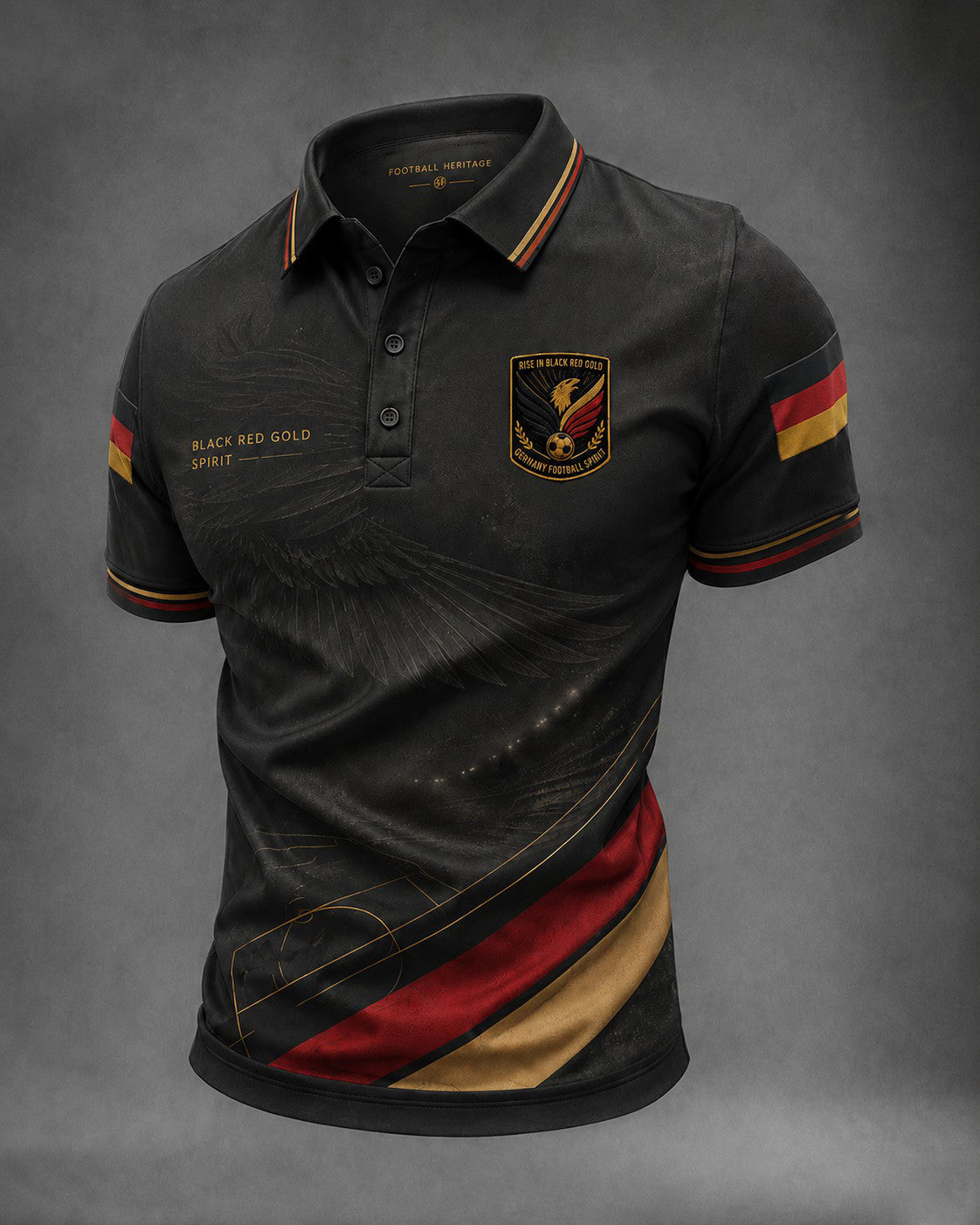Herren-Fußballshirt mit Deutschland-Druck