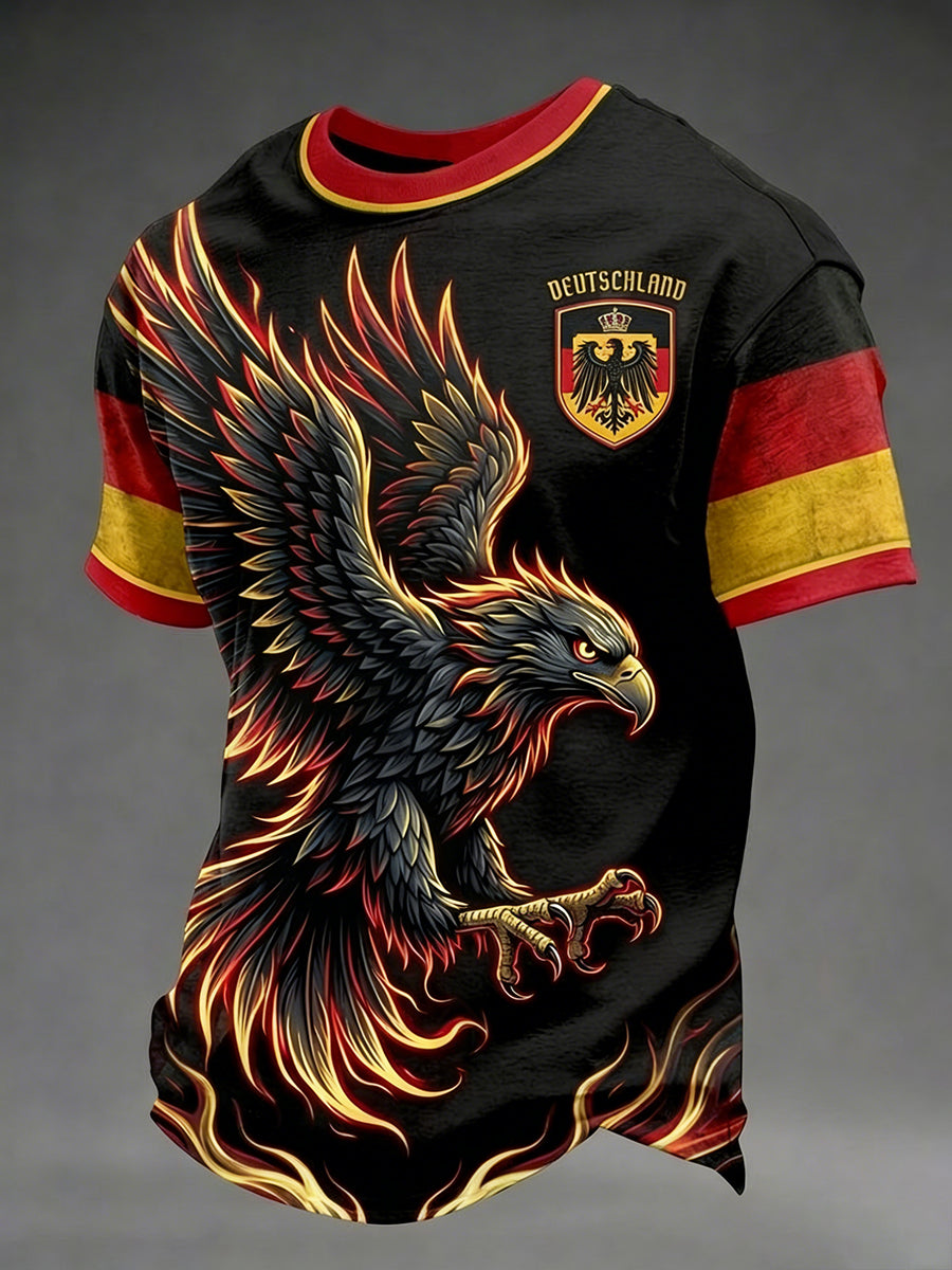 Männer Deutschland Black Eagle kurze Ärmel T-Shirt