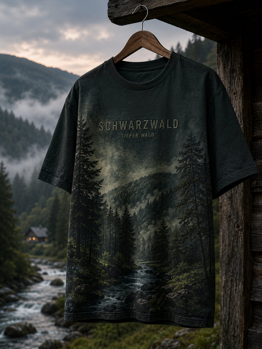 Herren-Schwarzwald-Kurzarm-T-Shirt