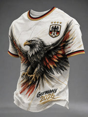 Herren-Fußball-T-Shirt mit Deutschland-Druck