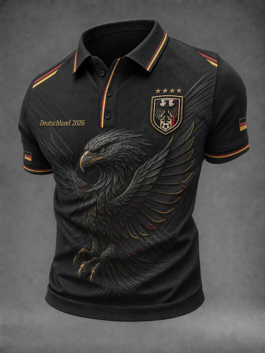 Herren-Fußballshirt mit Deutschland-Druck