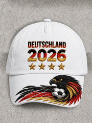 Unisex Resort Deutschland Fußball Design Print Cap