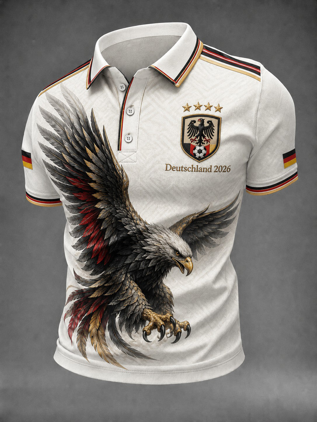 Herren-Fußballshirt mit Deutschland-Druck