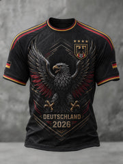 Herren-Fußball-T-Shirt mit Deutschland-Druck